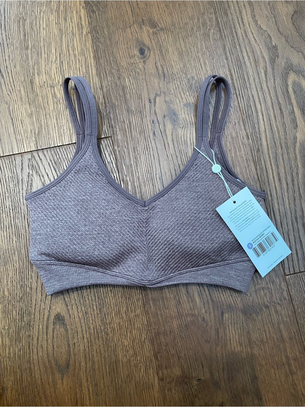 BuffBunny Collection Shape Seamless Sports Bra – Mocha Berry – NWT – Small